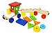 Trem Educativo Pedagógico 7 Peças Geométricas Brinquedo - Imagem 5