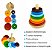 Brinquedo Empilhar Argola Bebê Educativo Madeira Montessori - Imagem 4