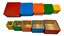 Brinquedo Infantil Montessori Cubo Encaixe Madeira Colorido - Imagem 4