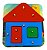 Brinquedo Encaixe Casa Montessori Formas E Cores Pedagógico - Imagem 1