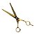 tesoura profissional ostrich 7' fio navalha dourada - Imagem 1