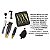 KIT INICIAL BARBEIRO MAQUINA CORTE + ACABAMENTO + KIT TESOURAS + CAPA E ACESSÓRIOS - Imagem 1