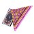 Lenço  mini penas marrom SCARF ME - Imagem 1