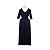 Vestido longo preto vazado ECOW - Imagem 2