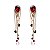 Brincos Swarovski no banho ouro - Imagem 1
