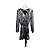 Vestido paetê prata com preto MICHAEL KORS - Imagem 1
