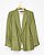 Blazer de linho verde musgo ZARA - Imagem 1