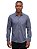 Camisa Manga Longa Slim Bambu Maquinetado Cinza Docthos - Imagem 1