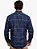 Camisa Manga Longa Slim Xadrez Marinho Docthos - Imagem 4