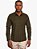 Camisa Manga Longa Slim Veludo Verde Docthos - Imagem 1