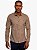 Camisa Manga Longa Slim Veludo Cáqui Docthos - Imagem 1