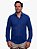 Camisa Tech Flex Manga Longa Slim Azul Ville de France - Imagem 1