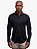 Camisa Toque de Seda Manga Longa Slim Preto Ville de France - Imagem 1