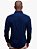 Camisa Premium Toque de Seda Manga Longa Slim Marinho Ville de France - Imagem 4
