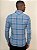 Camisa Manga Longa Slim Xadrez Exclusivo Docthos Azul - Imagem 6