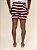 Shorts Estampado Listrado Docthos Vermelho - Imagem 8