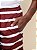 Shorts Estampado Listrado Docthos Vermelho - Imagem 2