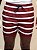 Shorts Estampado Listrado Docthos Vermelho - Imagem 4