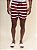Shorts Estampado Listrado Docthos Vermelho - Imagem 5