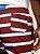 Shorts Estampado Listrado Docthos Vermelho - Imagem 3