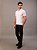 Polo Calvin Klein Manga Curta Masculino Slim Meio Zíper Branco - Imagem 2