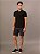 Polo Calvin Klein Manga Curta Masculino Slim Meio Zíper Preto - Imagem 2
