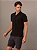 Polo Calvin Klein Manga Curta Masculino Slim Meio Zíper Preto - Imagem 4