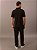 Polo Masculina Calvin Klein Manga Curta Logo Silver Jersey Preto - Imagem 5
