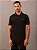 Polo Masculina Calvin Klein Manga Curta Logo Silver Jersey Preto - Imagem 1
