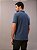 Polo Masculina Calvin Klein Manga Curta Logo Silver Jersey Indigo - Imagem 5