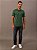 Polo Masculina Calvin Klein Manga Curta Logo Silver Jersey Floresta - Imagem 2