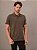 Polo Masculina Calvin Klein Manga Curta Logo Silver Jersey Cinza Médio - Imagem 1