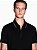 Polo Armani Exchange com Detalhe de Botão Slim Fit Preto - Imagem 1