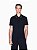 Polo Armani Exchange com Detalhe de Botão Slim Fit Navy - Imagem 1