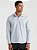 Camisa Docthos Manga Longa Relaxed Fit Tricoline com Elastano Cinza Claro - Imagem 3