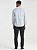 Camisa Docthos Manga Longa Relaxed Fit Tricoline com Elastano Cinza Claro - Imagem 5