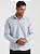Camisa Docthos Manga Longa Relaxed Fit Tricoline com Elastano Cinza Claro - Imagem 1