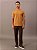 Camiseta Calvin Klein Manga Curta Piquet Patch Borracha Havana - Imagem 4