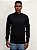 Tricot Aramis Manga Longa Gola Midi Viscose Preto - Imagem 1