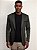 Blazer Raffer Malha Slim com Forro Listrado Verde Jasper - Imagem 3