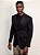 Blazer Raffer Malha Slim com Forro Listrado Preto - Imagem 4