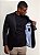 Blazer Raffer Malha Slim com Forro Listrado Preto - Imagem 2
