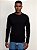 T-Shirt Tricot Manga Longa Ville de France Preto - Imagem 1