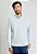 Camisa Docthos Relaxed Fit Manga Longa Oxford Colarinho Americano Serenity - Imagem 1