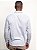 Camisa Docthos Relaxed Fit Manga Longa Oxford Colarinho Americano Cinza - Imagem 6