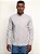 Camisa Docthos Relaxed Fit Manga Longa Oxford Colarinho Americano Bege - Imagem 1