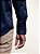 Camisa Manga Longa Ville de France Slim Cetim Marinho - Imagem 3
