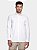 Camisa Aramis Manga Longa Slim em Tricoline Stretch Liso Branco - Imagem 1