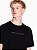 Camiseta Armani Exchange Regular com Logotipo Metálico Preto - Imagem 3
