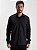 Camisa Docthos Relaxed Fit Manga Longa Xadrez Mercerizadas Preto - Imagem 1